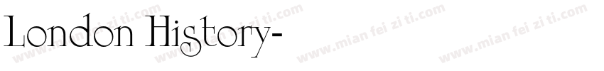 London History字体转换